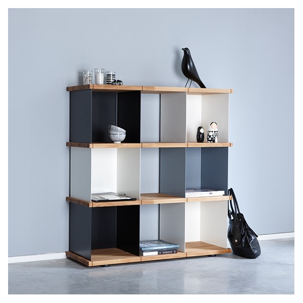 Large Cube Shelf massive oak