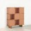 Crédence Cube Ocre Chêne