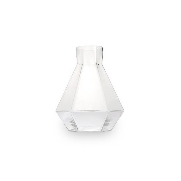 Carafe cristal ardoise pointe de diamant 2L 18x25cm