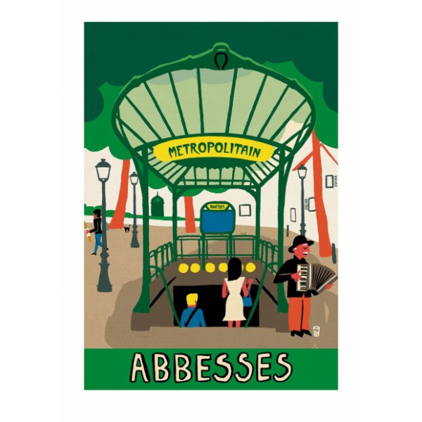 Affiche " Abbesses"