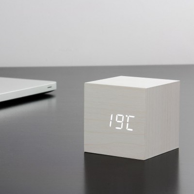 White squared clock