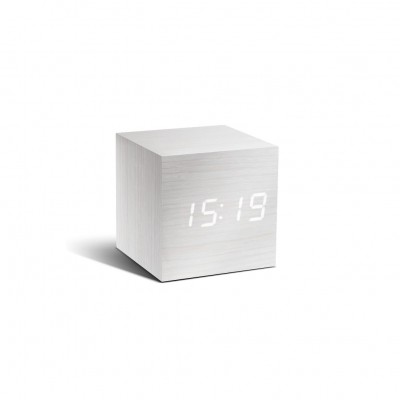 White squared clock