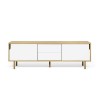Meuble TV Danois blanc et bois