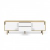 Meuble TV Danois blanc et bois