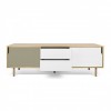 Dann sideboard 201 white, grey and wood