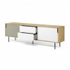 Dann sideboard 201 white, grey and wood