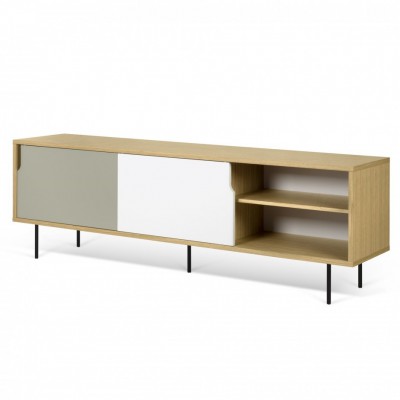 Dann sideboard 201 white, grey and wood