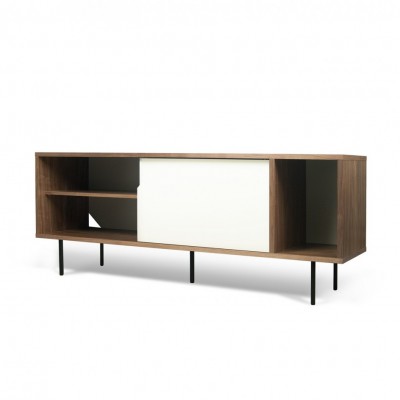 Dann Sideboard white and walnut