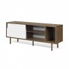 Dann Sideboard white and walnut