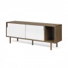 Dann Sideboard white and walnut