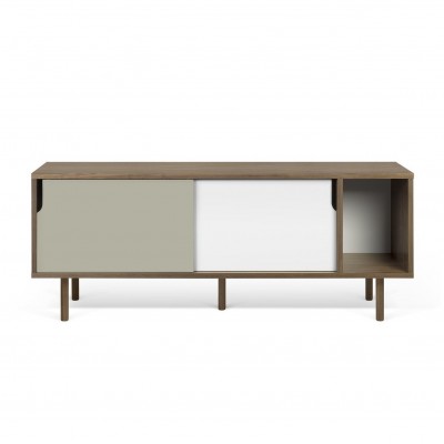 Dann Sideboard grey and walnut