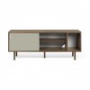 Dann Sideboard grey and walnut