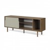 Dann Sideboard grey and walnut