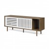 Dann Sideboard stripes walnut