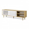 Dann sideboard 201 white and wood stripes