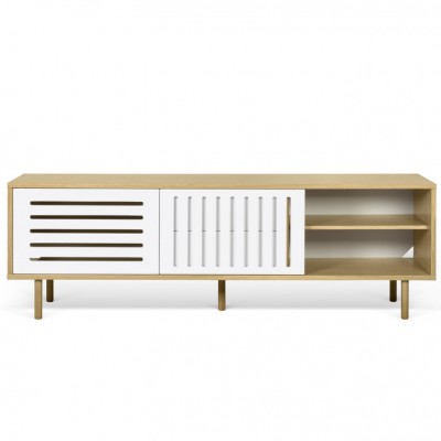 Dann sideboard 201 white and wood stripes