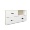 Pix Sideboard 6 doors Grey