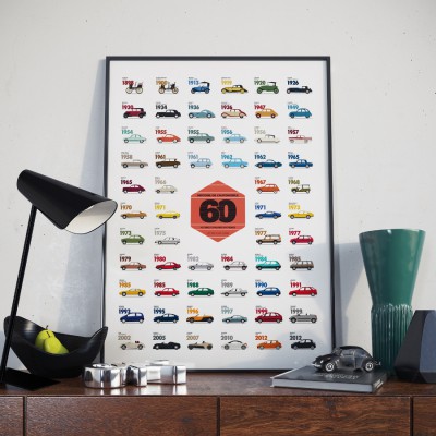 French Cars Poster