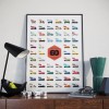 French Cars Poster