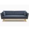 Large Vintage Sofa Blue Orage