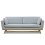 Grand Canapé Vintage Coton Craie
