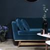 Large Vintage Sofa blue Velvet