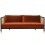 Large Caning Sofa fox velvet