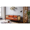 Large Caning Sofa fox velvet