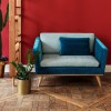 Vintage Sofa Bicolor Blue