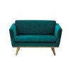 Vintage Sofa blue velvet