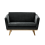 Vintage Sofa grey velvet