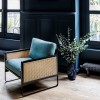 Fox Velvet Cannage Armchair