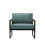 Fauteuil Cannage Coton Bleu Riviera