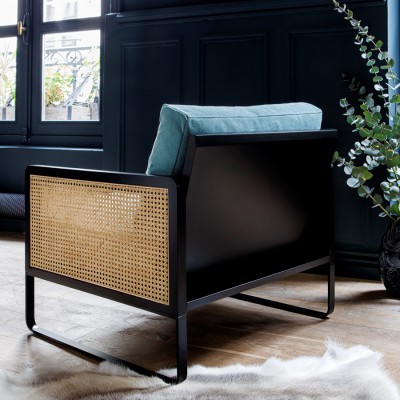 Riviera Cotton Cannage Armchair