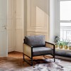 Fauteuil Cannage Coton Ocre