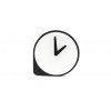 Horloge Bouchon noire