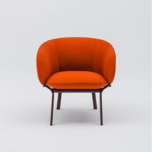 Fauteuil douillet Orange