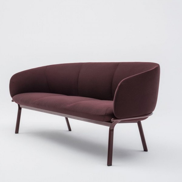 Grace Seater Sofa Burgundy