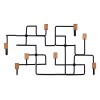 UNDERGROUND Coat Rack Oak Black