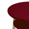 Pedestal Lamp Josette Burgundy