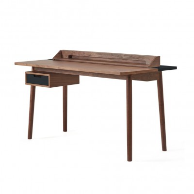 Honoré Desk walnut and grey dark