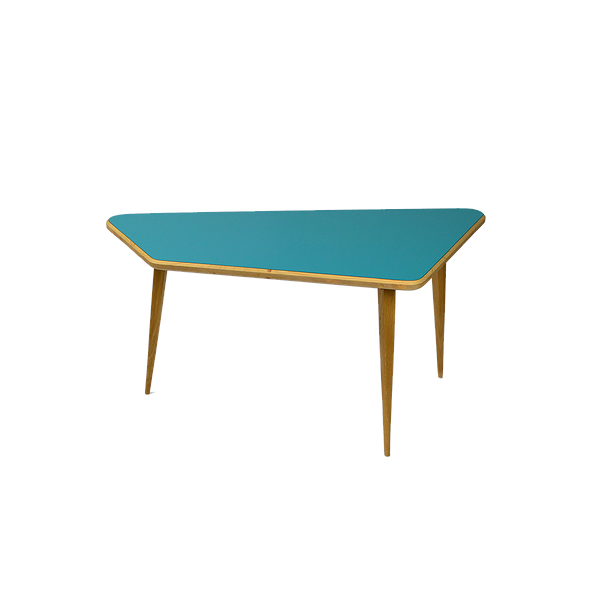 Blue Trapeze Coffee Table