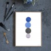 Illustration blue circles