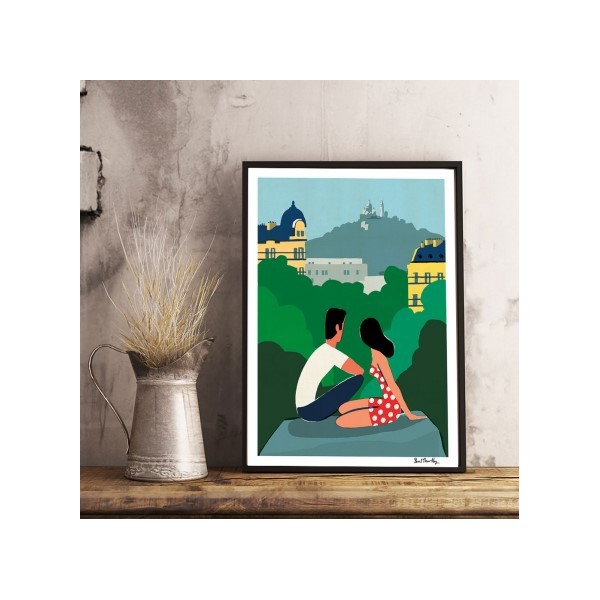 Affiche "Les Buttes Chaumont" Arne Concept