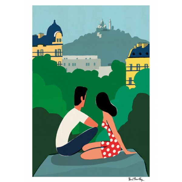 Affiche "Les Buttes Chaumont"