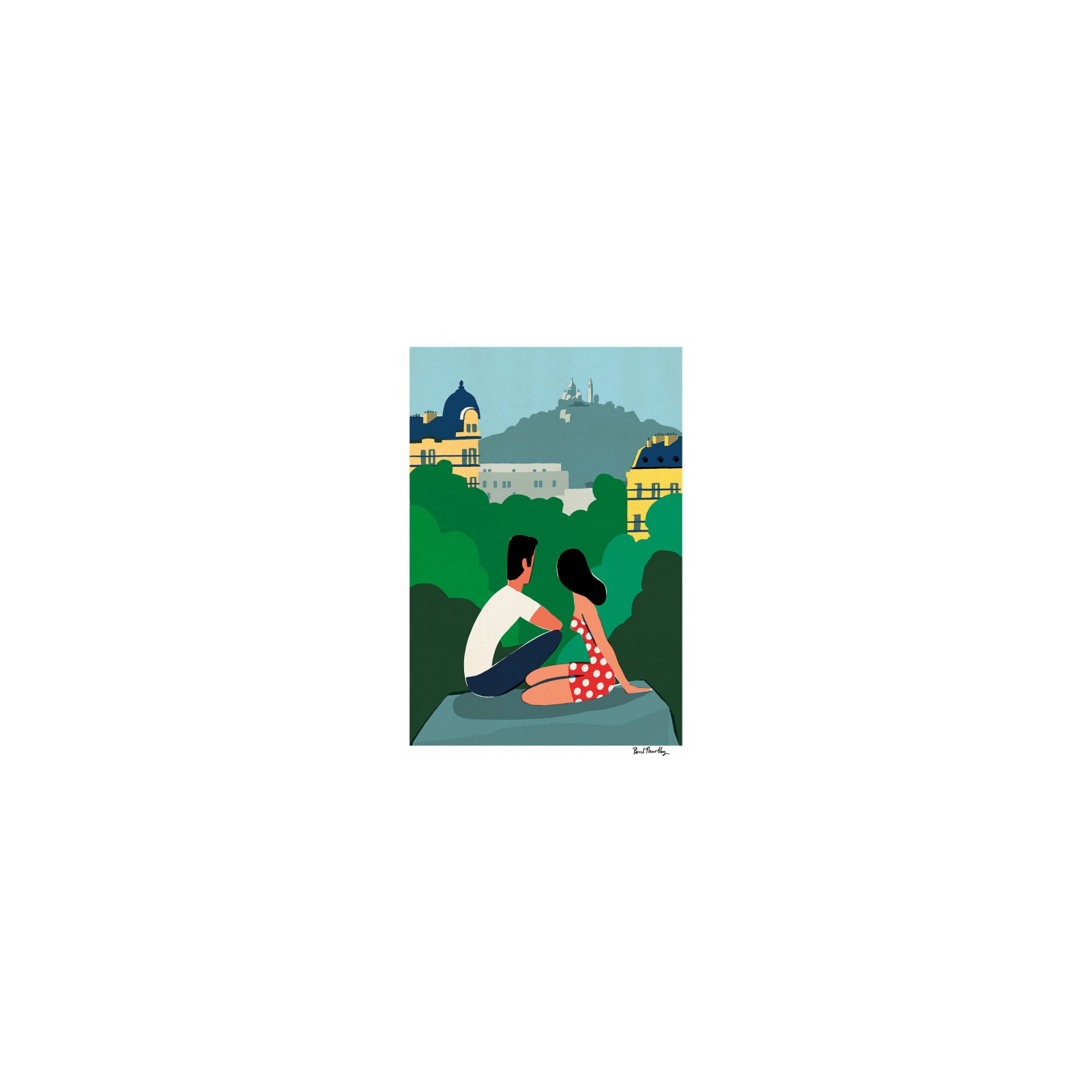 Affiche "Les Buttes Chaumont" Arne Concept