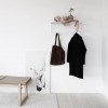 White grid coat hanger