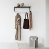 Black grid coat hanger