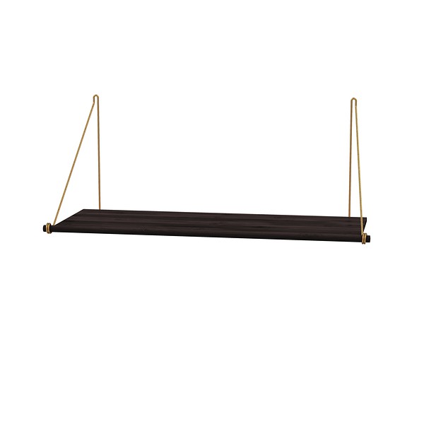 Loop Shelf black & Brass