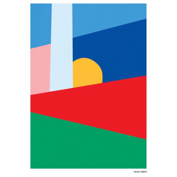 Illustration "A l'horizon derriere le port"